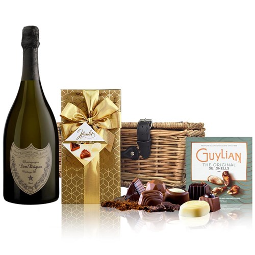 Dom Perignon Cuvee Prestige Brut 2015 Champagne 75cl And Chocolates Hamper